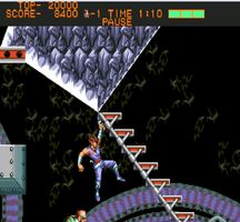 une photo d'Ã©cran de Strider sur Sega Megadrive